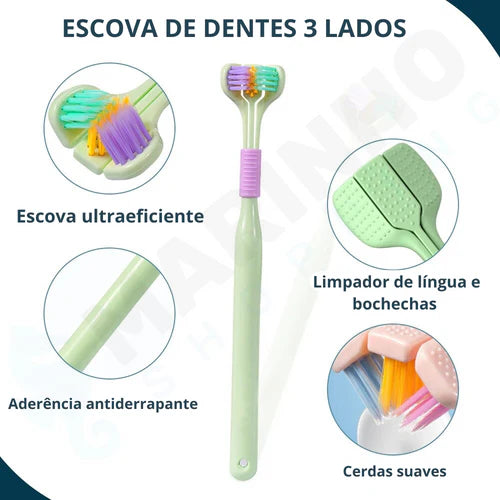 Escova de Dentes 3 Lados 360º - SuperBrush